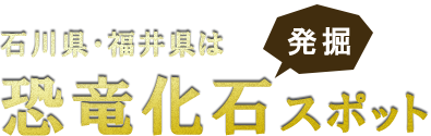 石川県・福井県は恐竜化石スポット