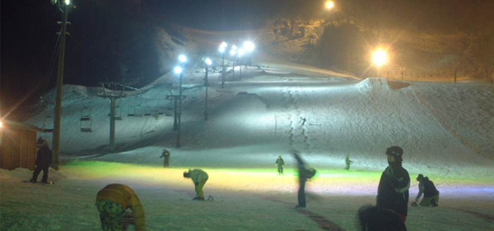 白山一里野温泉スキー場ナイター