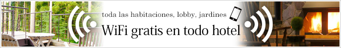 WiFi gratis en todo hotel (toda las habitaciones, lobby, jardines)