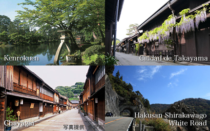 Kenrokuen  Ciudad de Takayama  Chayagai  Hakusan Shirakawago White Road