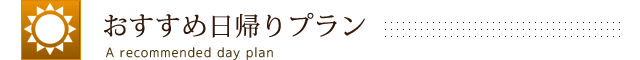 日帰りいちおしプラン